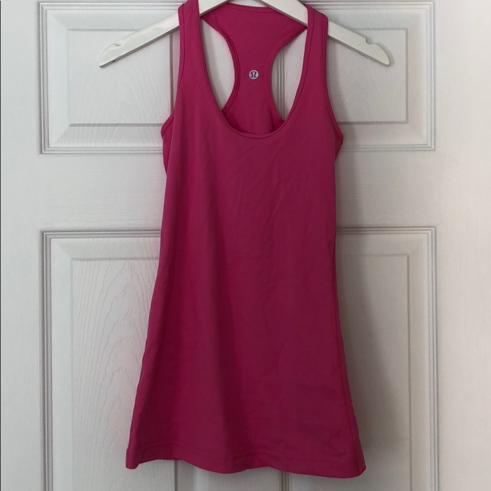 Pink Lululemon Racerback Tank Top